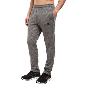 Adidas Climawarm Fleece Joggers Sweatpants Athletic Pants Heather Spacedye Grey